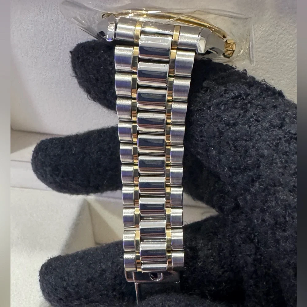 Omega Two-Tone Gold and Silver Watch - Picture 7 of 13
